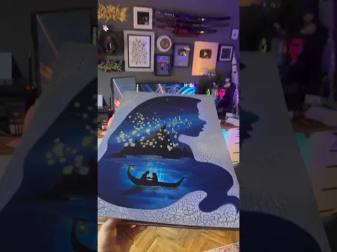 WATCH TILL THE END ! #asmr #tangled #lanterns #spraypaintart #spraycanart