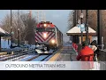 The Complete Metra Evening Rush Hour On The Alternate Schedule At Barrington On February 25 2022