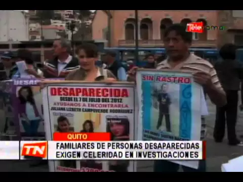 Familiares de personas desaparecidas exigen celeridad en investigaciones