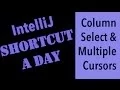 IntelliJ shortcut a day Column Multi Cursor Select