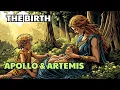 The Birth of Apollo and Artemis in comic Battle Against Terrible Serpent Python - Greek Mythology