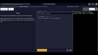 FreeCodeCamp - Python Project