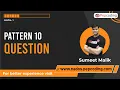 Pattern-10 Question Java Foundation Course