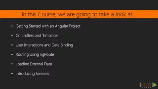 Introducing AngularJS The Course Overview packtpub com