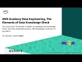 Module 3 Knowledge Check AWS Data Engineering The elements of Data AWS Academy