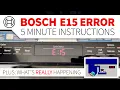 How to Fix Bosch E15 Error - Dishwasher Code E 15