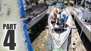 HULL TO DECK JOINT REPAIR | PART 4: 270ft Of Fiberglass Onto Our Westsail 42 | Sailboat Story 201