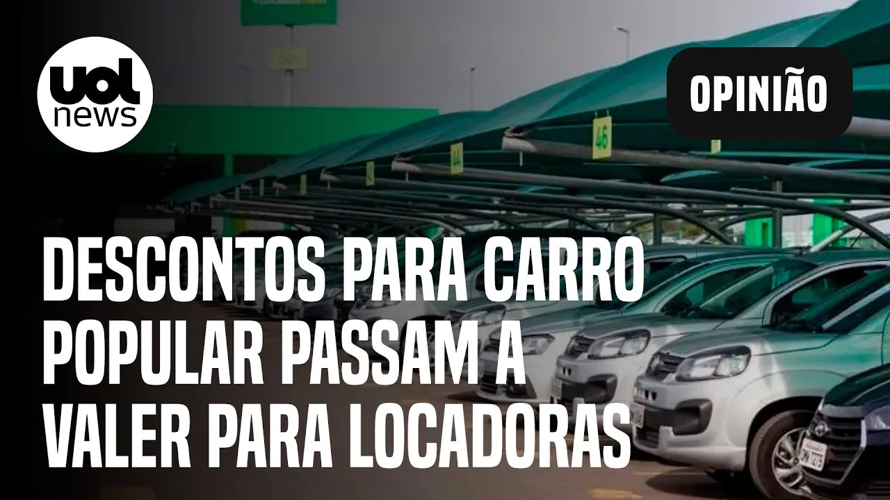Carro populares: Descontos passam a valer para locadoras na quarta (20); Tales: 'É um completo erro'