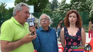maurizio de marco e giulia zanghi nel segno di libera alla festa dello studente a rieti