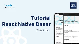 Tutorial React Native Dasar 23 Check Box