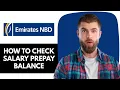 How To Check Emirates NBD Salary Prepay Balance Online Emirates Nbd salary Prepay balance inquiry