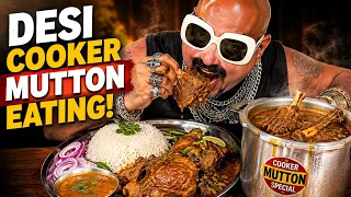 SPECIAL COOKER MUTTON EATING WITH CROWD!