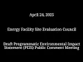 April 24 2025 EFSEC Draft Programmatic Environmental Impact Statement Public Comment Meeting