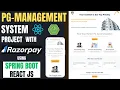 PG Management System Project using Spring Boot React JS MySQL Razorpay Java Final Year Project