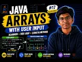 Java Arrays with User Input Scanner For Loop length Method Telugu Kenzo Pulse