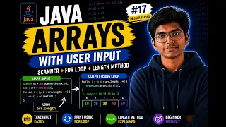 Java Arrays with User Input Scanner For Loop length Method Telugu Kenzo Pulse
