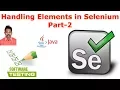 Selenium Tutorial For Beginners 26 Element Handling in Selenium Part-2 G C Reddy