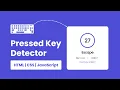 Pressed Key Detector in JavaScript KeyPress in JavaScript HTML CSS JavaScript CodingTails