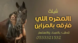 شيلة المهره الي فارقه بالمزاين حصري 