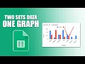 How to put two sets of data on one graph in google sheets