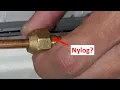 3 How to attach a mini split line set to the male flares of the inside unit refrigerant pipes