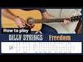 How to play Freedom - Billy Strings Lindsay Lou duet version
