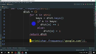 How to find frequency of Characters in a String in Python