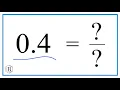 0 4 as a Fraction simplified form