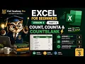 Excel for Beginners Lesson 3 Part 3 COUNT COUNTA COUNTBLANK