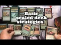 Magic the Gathering Sealed Deck strategy and how to build a 40 card deck - Brothers War edition