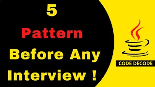 Top 5 Design Pattern Interview Questions and Answers you know before Interview in 2025 Code Decode