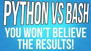 Python vs BASH - IO Performance