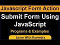 Form submit in JavaScript how to submit form using JavaScript in Hindi