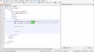 W03 Javascript Defining Table