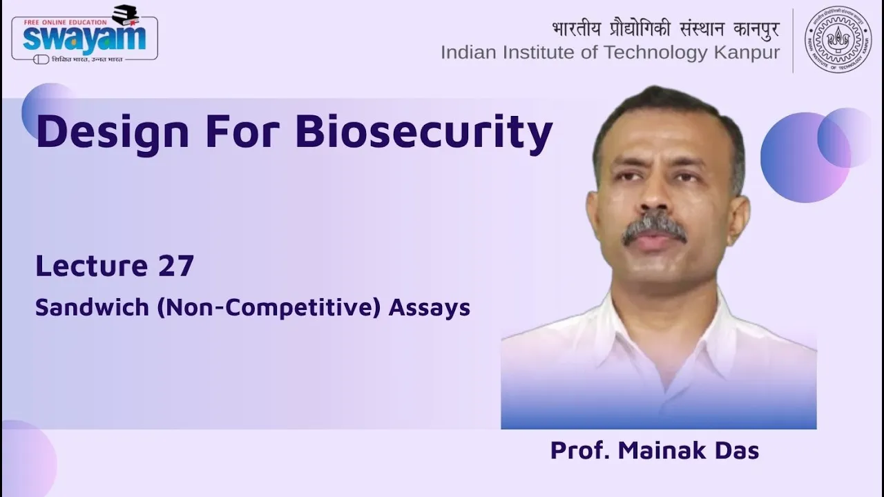 Lecture 27 : Sandwich (Non-Competitive) Assays
