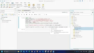 Using Jupyter Notebook in ArcGIS pro to import shapefile into geodatabase Python