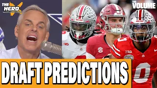 NFL Draft PREDICTIONS Mendoza Reese Bailey Love Downs Styles Colin Cowherd THE HERD