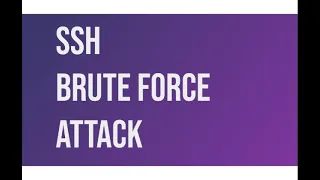 SSH Brute Force Attack Tutorial Ethical Hacking with Kali Linux for Beginners
