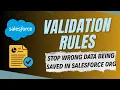 How to Restrict Field Values Using Validation Rules in Salesforce Real-Time Examples