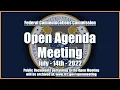Open Commission Meeting - July 2022