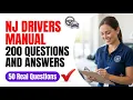 2026 NJ Drivers Manual 200 Essential Questions Answers to Pass Your C Permit Test