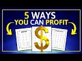 5 Ways YOU Can PROFIT From Math Worksheet Printables