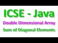 ICSE Computer Applications Java - Double Dimensional Array