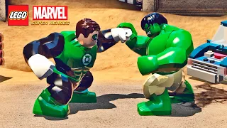 LANTERNA VERDE GIGANTE vs HULK no LEGO Marvel Super Heroes