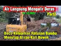Lagu Excavator Berjibaku Keluarkan Ratusan Bambu Menutup Aliran Kali Buwek #dedimulyadi #kdm