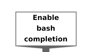 Enable bash completion on Debian
