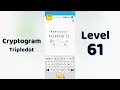 Cryptogram Tripledo Level 61 Solutions Logic Puzzle Game Mini Boss
