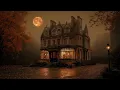 Download Lagu Warm Victorian Mansion in the Mist | Autumn Night with Full Moon \u0026 Warm Lights | Dark Academia Piano