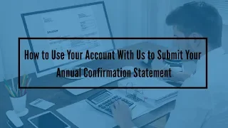 How To Use Your Account To Submit Your Annual Confirmation Statement Smart Formations