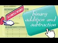 Binary addition and subtraction CBSE class 7 computer science binary arithmetic ICT kips